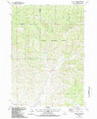 Hensley Butte Oregon Historical topographic map, 1:24000 scale, 7.5 X 7.5 Minute, Year 1988
