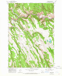 Hilgard Oregon Historical topographic map, 1:24000 scale, 7.5 X 7.5 Minute, Year 1963