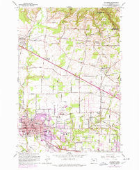 Hillsboro Oregon Historical topographic map, 1:24000 scale, 7.5 X 7.5 Minute, Year 1961