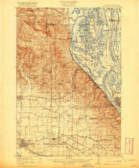 Hillsboro Oregon Historical topographic map, 1:62500 scale, 15 X 15 Minute, Year 1918