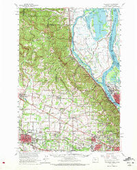 Hillsboro Oregon Historical topographic map, 1:62500 scale, 15 X 15 Minute, Year 1961