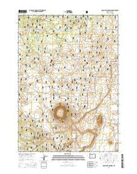 Hole In The Ground Oregon Current topographic map, 1:24000 scale, 7.5 X 7.5 Minute, Year 2014