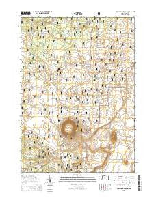 Hole In The Ground Oregon Current topographic map, 1:24000 scale, 7.5 X 7.5 Minute, Year 2014