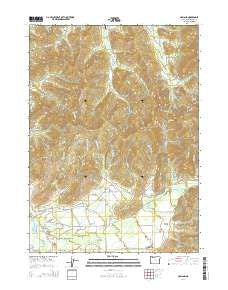 Holland Oregon Current topographic map, 1:24000 scale, 7.5 X 7.5 Minute, Year 2014
