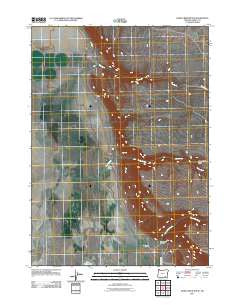 Home Creek Butte Oregon Historical topographic map, 1:24000 scale, 7.5 X 7.5 Minute, Year 2011