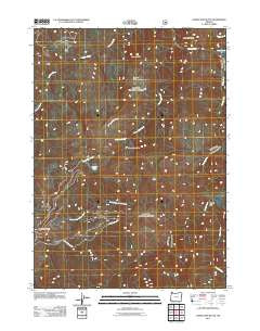 Horse Sign Butte Oregon Historical topographic map, 1:24000 scale, 7.5 X 7.5 Minute, Year 2011