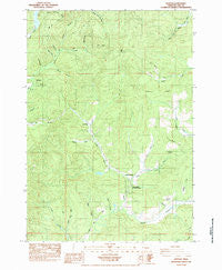 Horton Oregon Historical topographic map, 1:24000 scale, 7.5 X 7.5 Minute, Year 1984