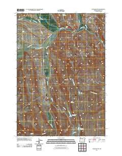 House Butte Oregon Historical topographic map, 1:24000 scale, 7.5 X 7.5 Minute, Year 2011