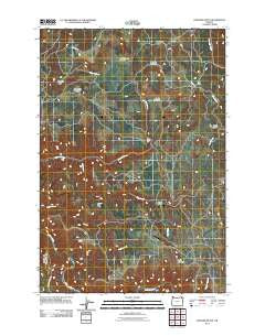 Howard Butte Oregon Historical topographic map, 1:24000 scale, 7.5 X 7.5 Minute, Year 2011
