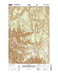 Howard Butte Oregon Current topographic map, 1:24000 scale, 7.5 X 7.5 Minute, Year 2014