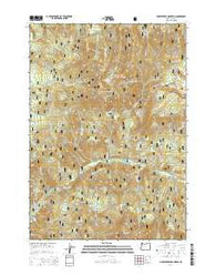 Huckleberry Mountain Oregon Current topographic map, 1:24000 scale, 7.5 X 7.5 Minute, Year 2014
