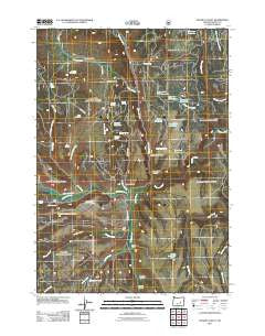 Hughet Valley Oregon Historical topographic map, 1:24000 scale, 7.5 X 7.5 Minute, Year 2011