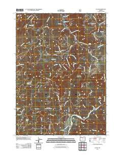 Illahe Oregon Historical topographic map, 1:24000 scale, 7.5 X 7.5 Minute, Year 2011