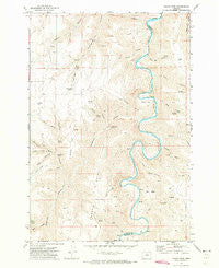Indian Cove Oregon Historical topographic map, 1:24000 scale, 7.5 X 7.5 Minute, Year 1970