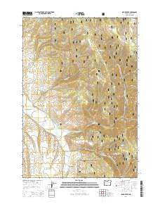Isham Creek Oregon Current topographic map, 1:24000 scale, 7.5 X 7.5 Minute, Year 2014