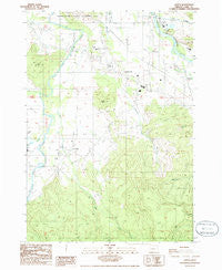 Jasper Oregon Historical topographic map, 1:24000 scale, 7.5 X 7.5 Minute, Year 1986