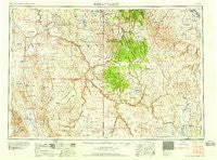 Jordan Valley Oregon Historical topographic map, 1:250000 scale, 1 X 2 Degree, Year 1958