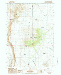 Juniper Mtn Oregon Historical topographic map, 1:24000 scale, 7.5 X 7.5 Minute, Year 1984