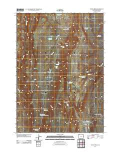 Keeney Ridge Oregon Historical topographic map, 1:24000 scale, 7.5 X 7.5 Minute, Year 2011