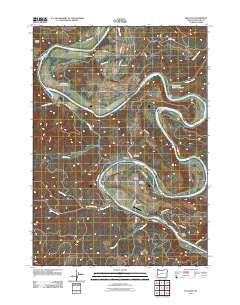 Kellogg Oregon Historical topographic map, 1:24000 scale, 7.5 X 7.5 Minute, Year 2011