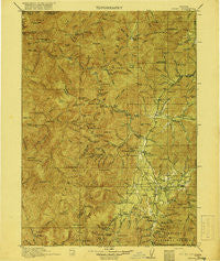 Kerby Oregon Historical topographic map, 1:125000 scale, 30 X 30 Minute, Year 1918