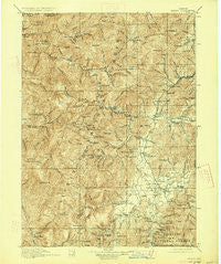 Kerby Oregon Historical topographic map, 1:125000 scale, 30 X 30 Minute, Year 1917