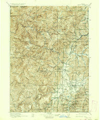 Kerby Oregon Historical topographic map, 1:125000 scale, 30 X 30 Minute, Year 1917