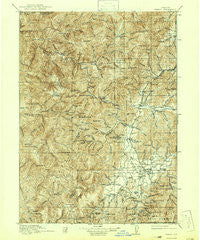 Kerby Oregon Historical topographic map, 1:125000 scale, 30 X 30 Minute, Year 1917