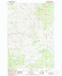 Keyes Mtn Oregon Historical topographic map, 1:24000 scale, 7.5 X 7.5 Minute, Year 1988