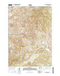 Keyes Mountain Oregon Current topographic map, 1:24000 scale, 7.5 X 7.5 Minute, Year 2014