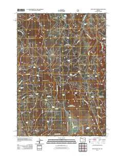 Knox Mountain Oregon Historical topographic map, 1:24000 scale, 7.5 X 7.5 Minute, Year 2011