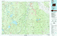 La Pine Oregon Historical topographic map, 1:100000 scale, 30 X 60 Minute, Year 1986