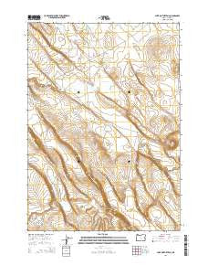 Lake on the Trail Oregon Current topographic map, 1:24000 scale, 7.5 X 7.5 Minute, Year 2014