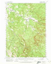 Lakecreek Oregon Historical topographic map, 1:62500 scale, 15 X 15 Minute, Year 1954