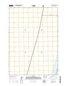Lakeside OE W Oregon Current topographic map, 1:24000 scale, 7.5 X 7.5 Minute, Year 2014