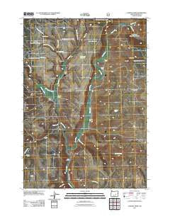 Landing Creek Oregon Historical topographic map, 1:24000 scale, 7.5 X 7.5 Minute, Year 2011