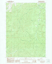 Lane Mountain Oregon Historical topographic map, 1:24000 scale, 7.5 X 7.5 Minute, Year 1987