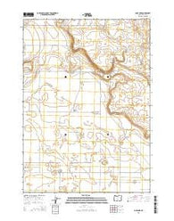 Lane Lake Oregon Current topographic map, 1:24000 scale, 7.5 X 7.5 Minute, Year 2014