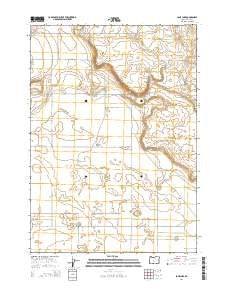 Lane Lake Oregon Current topographic map, 1:24000 scale, 7.5 X 7.5 Minute, Year 2014