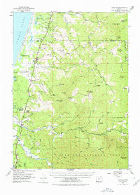 Langlois Oregon Historical topographic map, 1:62500 scale, 15 X 15 Minute, Year 1954