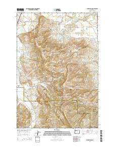 Laurelwood Oregon Current topographic map, 1:24000 scale, 7.5 X 7.5 Minute, Year 2014