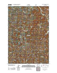 Lawhead Creek Oregon Historical topographic map, 1:24000 scale, 7.5 X 7.5 Minute, Year 2011