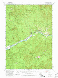 Leaburg Oregon Historical topographic map, 1:62500 scale, 15 X 15 Minute, Year 1951