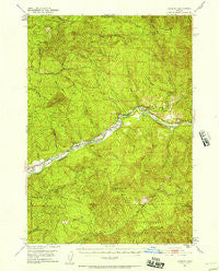 Leaburg Oregon Historical topographic map, 1:62500 scale, 15 X 15 Minute, Year 1951