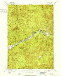 Leaburg Oregon Historical topographic map, 1:62500 scale, 15 X 15 Minute, Year 1951