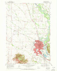 Lebanon Oregon Historical topographic map, 1:24000 scale, 7.5 X 7.5 Minute, Year 1969
