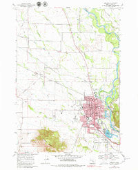 Lebanon Oregon Historical topographic map, 1:24000 scale, 7.5 X 7.5 Minute, Year 1969