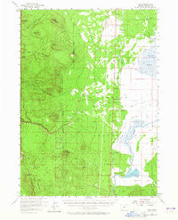 Lenz Oregon Historical topographic map, 1:62500 scale, 15 X 15 Minute, Year 1957