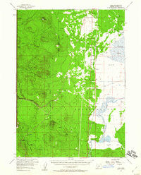 Lenz Oregon Historical topographic map, 1:62500 scale, 15 X 15 Minute, Year 1957