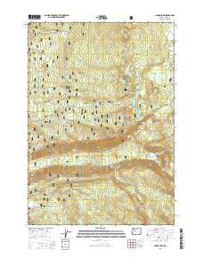 Linton Lake Oregon Current topographic map, 1:24000 scale, 7.5 X 7.5 Minute, Year 2014